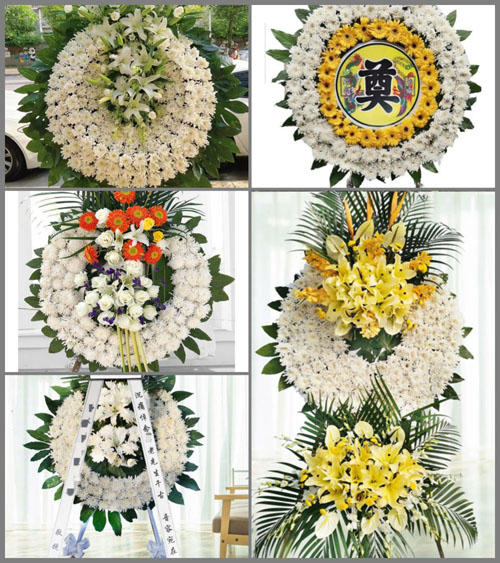 湖北黄石市阳新县浮屠镇茶铺村花圈速递